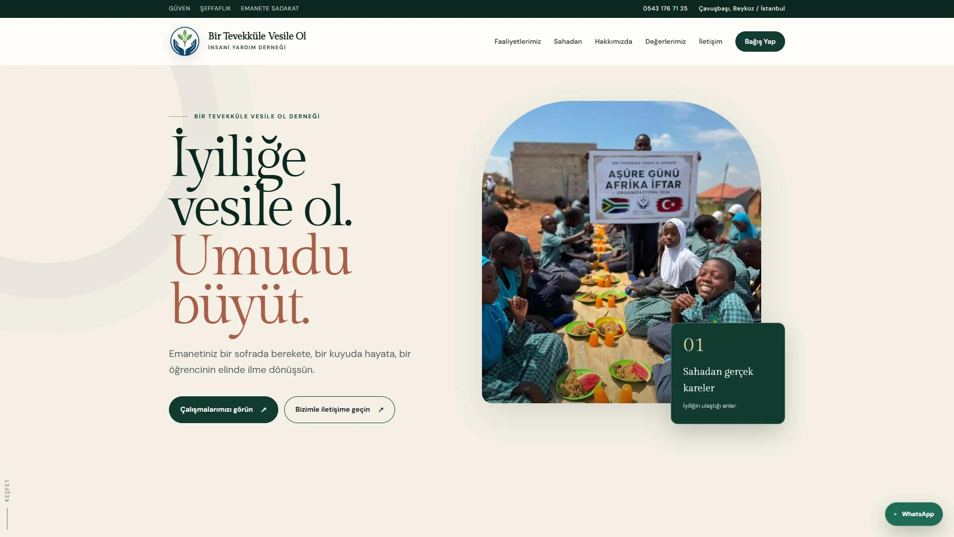 Bir Tevekk&uuml;le Vesile Ol Derneği website