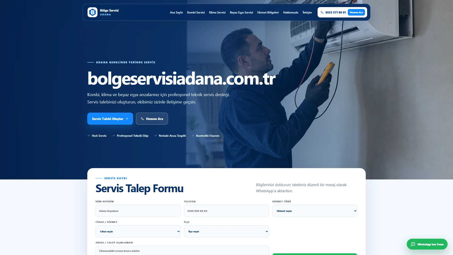 B&ouml;lge Servisi Adana website