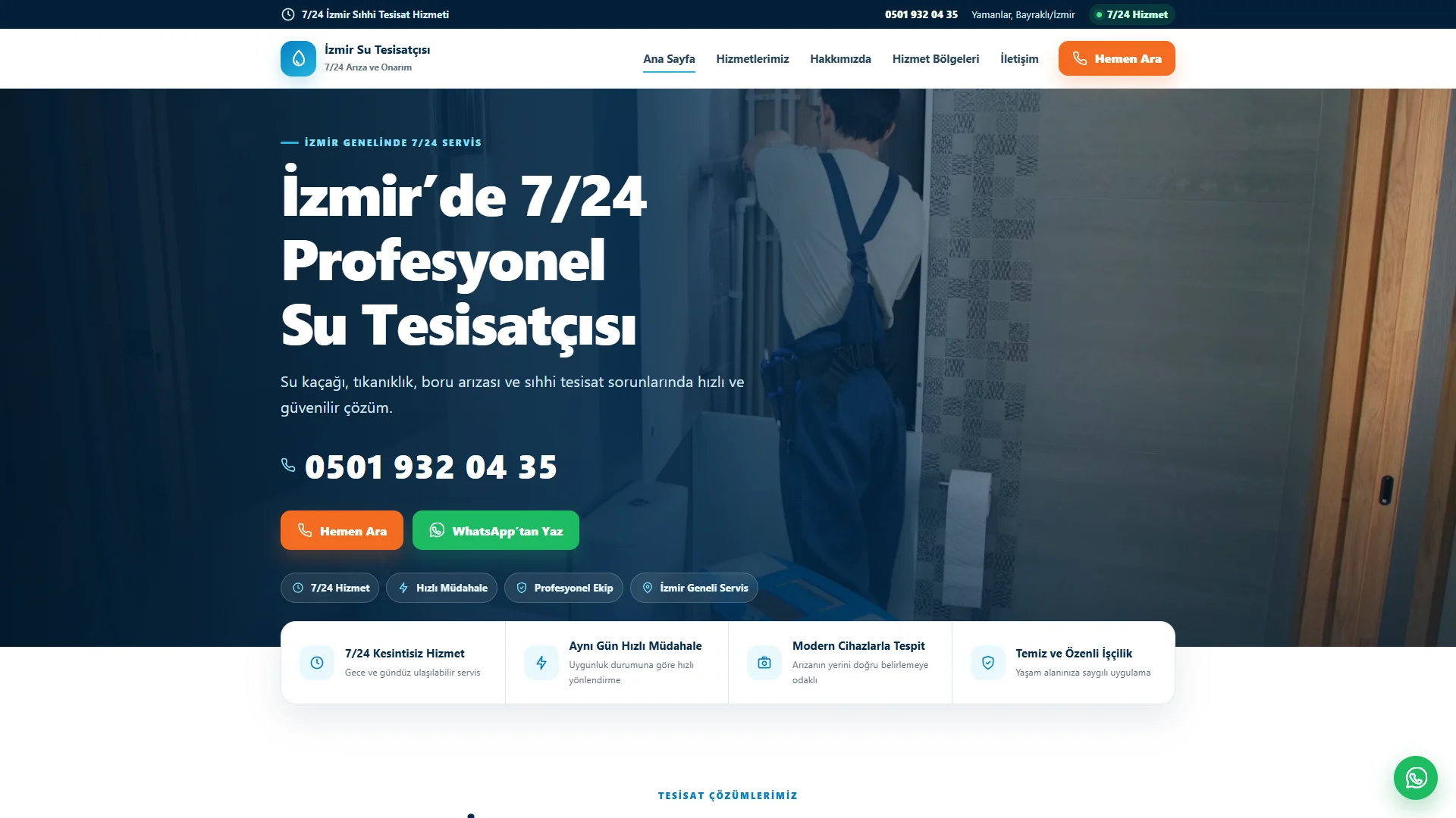 İzmir Su Tesisat&ccedil;ısı website