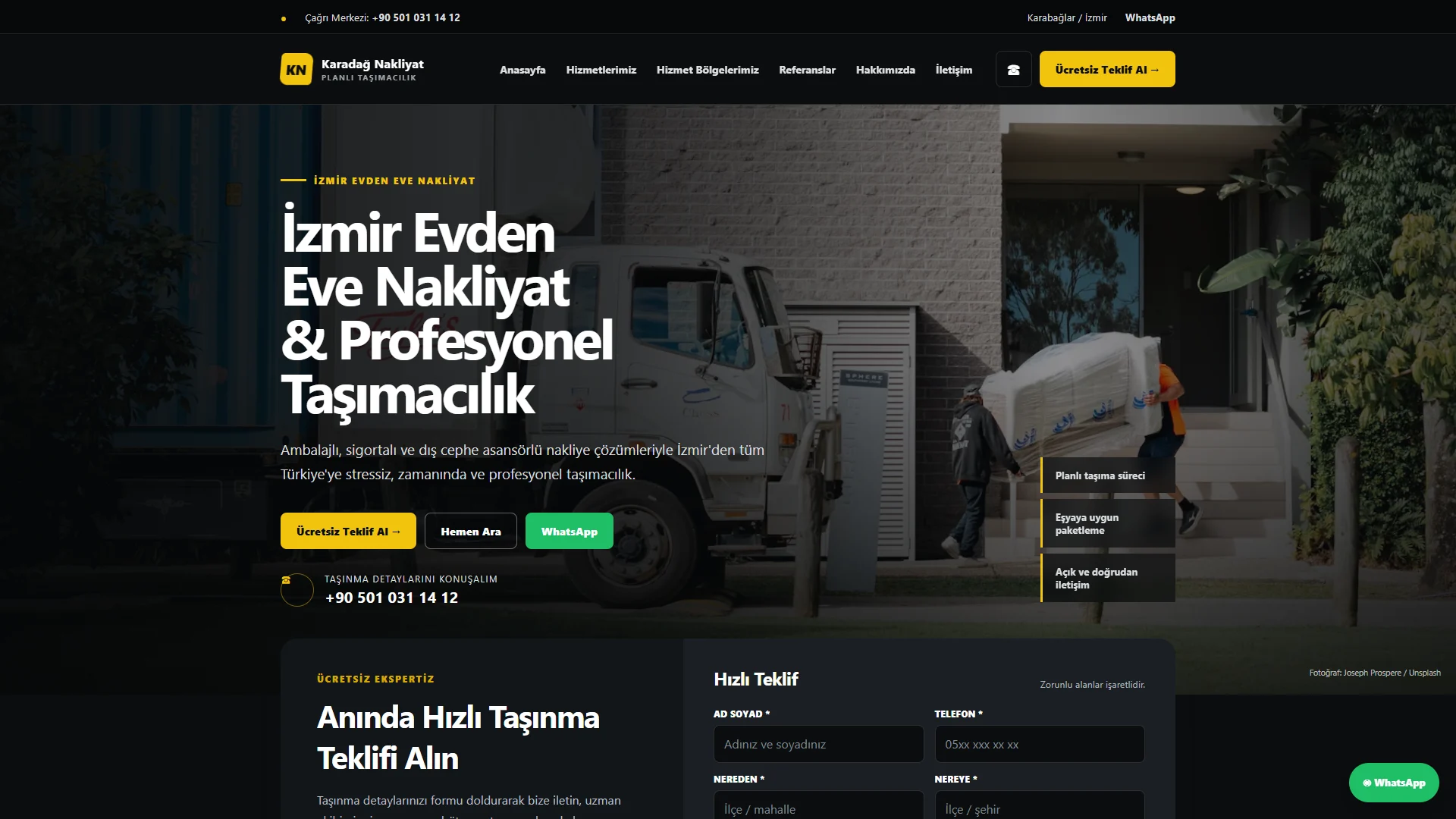Karadağ Nakliyat website