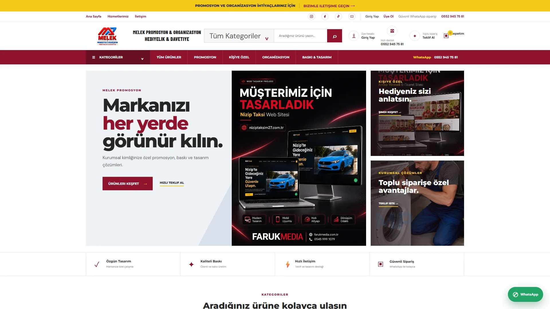 Melek Promosyon website