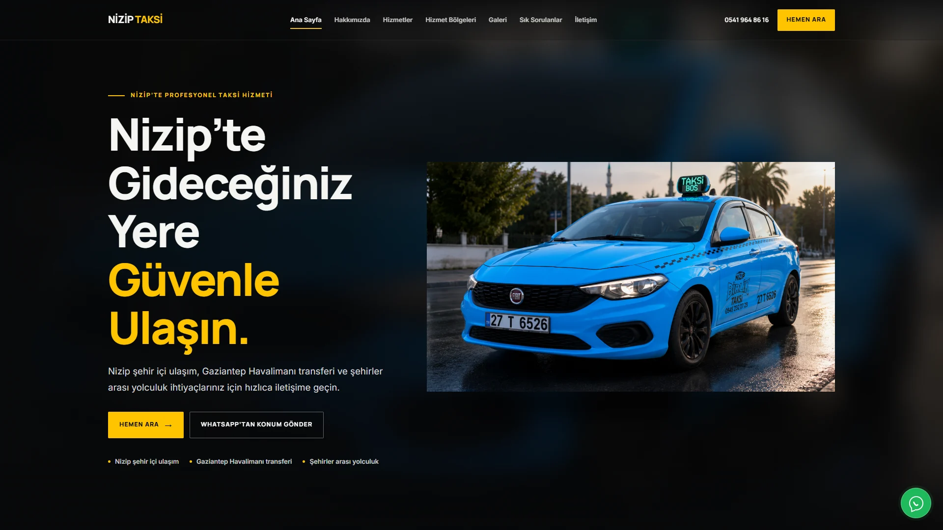 Nizip Taksi 27 website