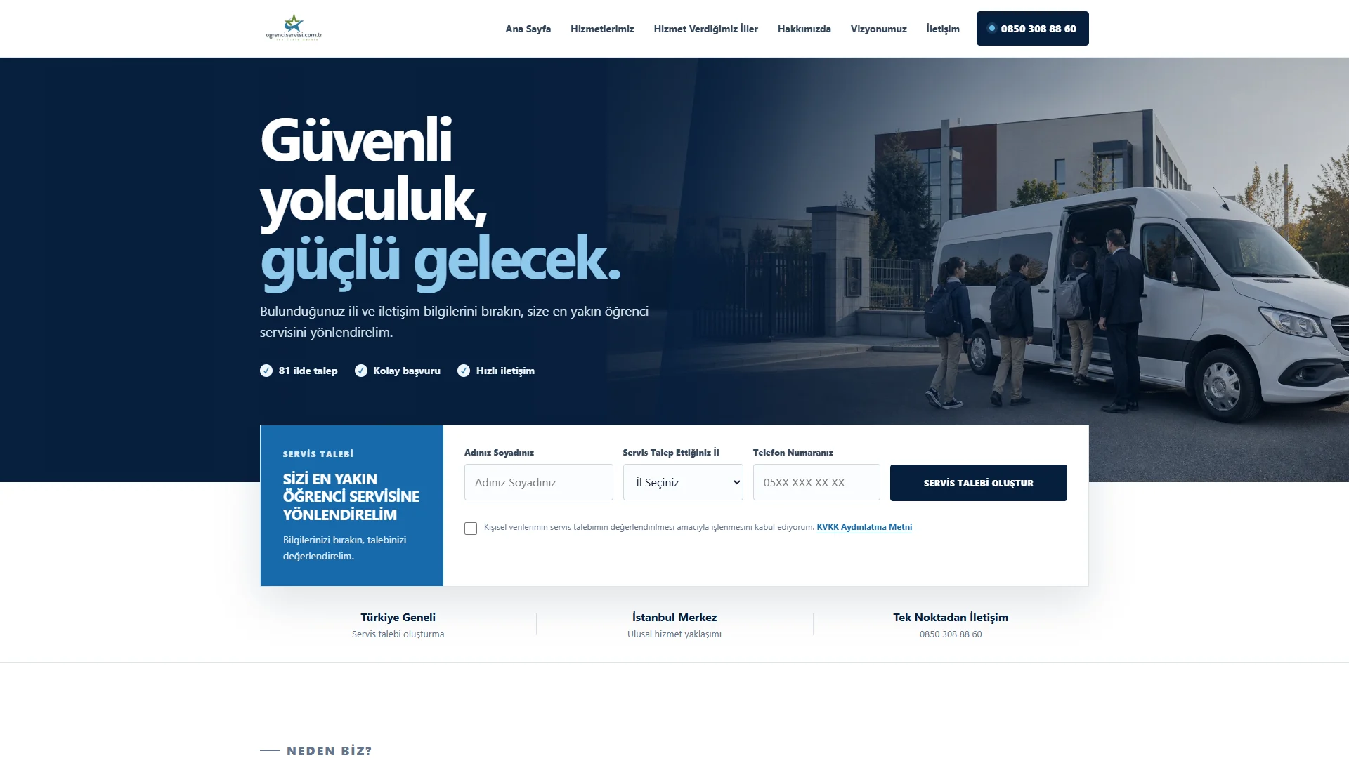 &Ouml;ğrenci Servisi website