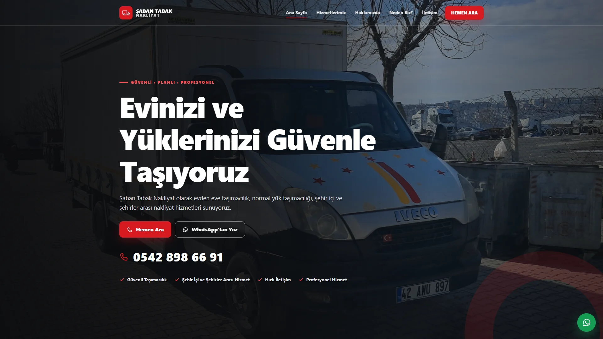 Şaban Tabak Nakliyat website