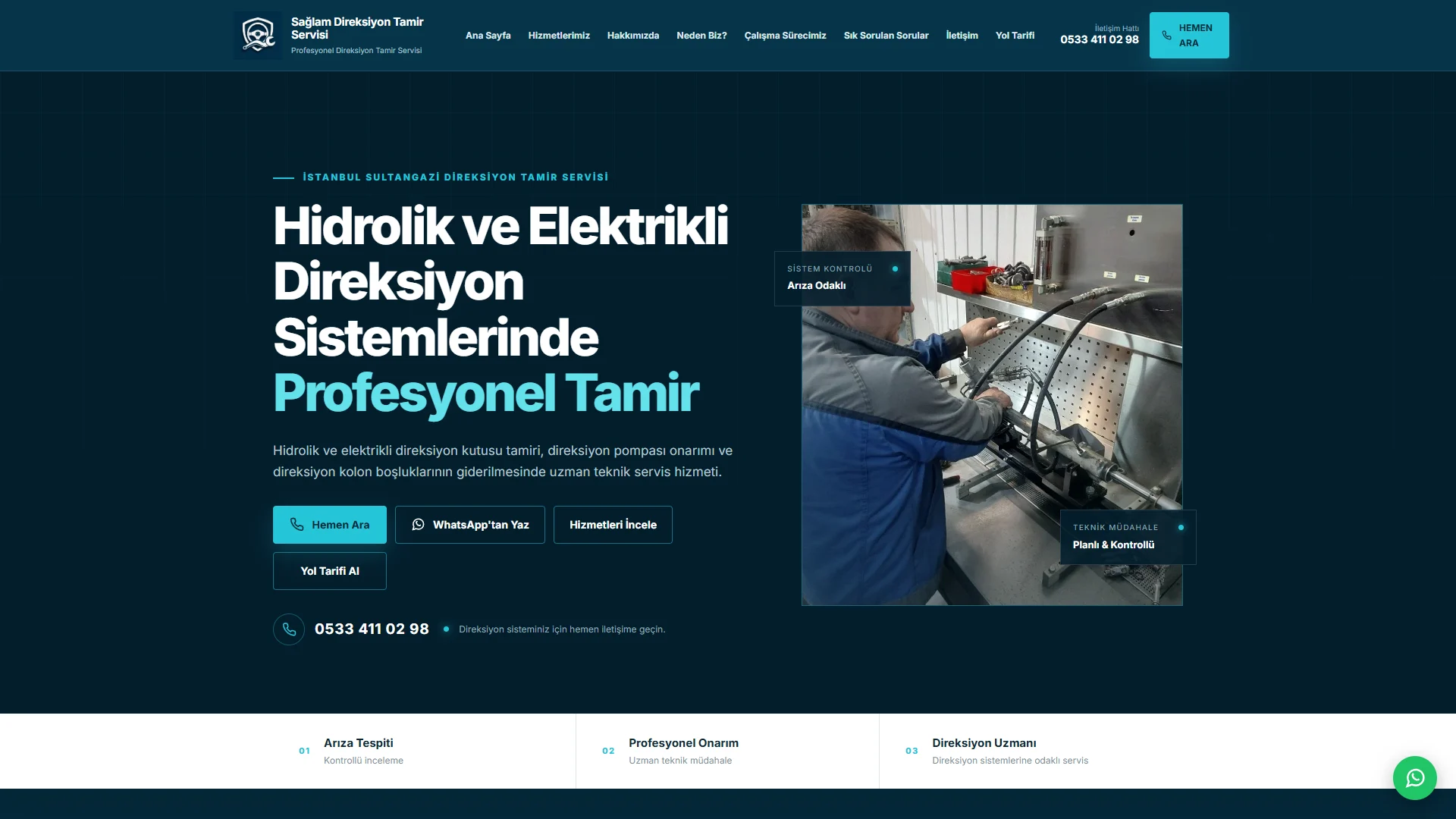 Sağlam Direksiyon Tamir Servisi website